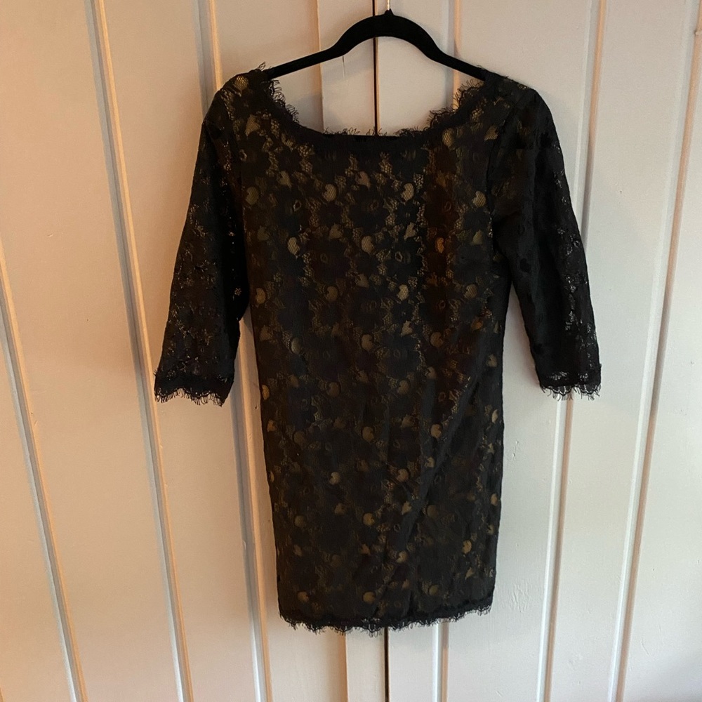 Black lace mini dress by Lush - XS